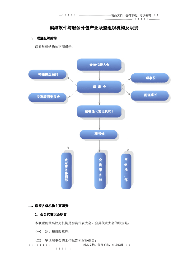 軟件外包服務 濱海軟件與服務外包產業聯盟的組織機構與職責解析